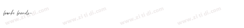 franke friends字体转换